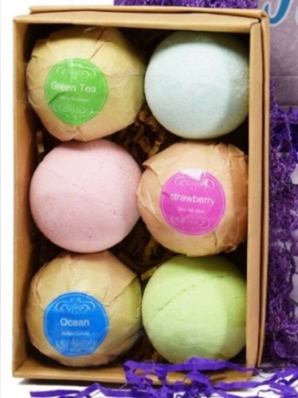 6 Bath Bombs Pack – Natural Scented Bath Bombs
